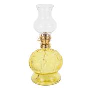 TOYANDONA Lampe à Kérosène Vintage Verre Lampe à Huile Réglable Antivents pour Décoration Intérieure et Éclairage Urgence Rétro pour Offrandes et Usage Domestique