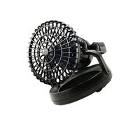 TOYANDONA Lampe de Camping LED Multifonction LED avec Ventilateur Intégré Rechargeable Suspendue pour Randonnée et Urgences Plein Air sans Batterie Noire