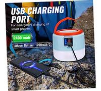 TOYANDONA Lampe de Camping Solaire LED Portable avec Télécommande USB Rechargeable Étanche Accroche Murale Lumière pour Tente et Randonnée Plein Air