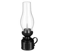TOYANDONA Lampe Kérosène Plastique Rétro LED sans Flamme Décoration Intérieure pour Salon Jardin et Lanterne Vintage Compacte et Légère Ambiance et Cadeau Original