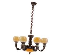 TOYANDONA Lampe Miniature Plafonnier Vintage Échelle Décoration pour Maison De Poupée Accessoire Élégant pour Scène Miniature Modèle Réaliste Et Fait Main