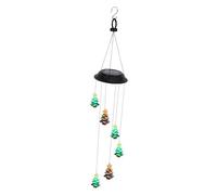 TOYANDONA Lampe Solaire Décorative Extérieure Forme de Sapin de Noël Lampe Éolienne LED avec Étanche pour Jardin et Cour Décoration Lumineuse Automatique Au