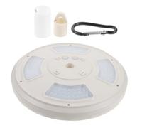 TOYANDONA Lampe Solaire Étanche pour Mât de Drapeau 128 LED Haute Luminosité, Éclairage Extérieur pour Jardin et Terrasse, Installation sans Fil, Plastique Résistant aux Intempéries