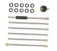 TOYANDONA Lance Rallonge pour Nettoyeur Haute Pression Acier Inoxydable Psi Baguette Extension Robuste pour Lavage Voiture et Fenêtres Accessoire de Pulvérisation Haute Pression Polyvalent