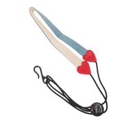 TOYANDONA Lanière de Cou pour Clarinette Réglable, Crochet Métal, Bleu | Support Rembourré Léger, Usage École et Pratique, Convient aux Instruments à Vent, Adulte et Élève