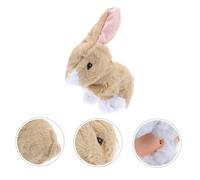 TOYANDONA Lapin Peluche Électrique Léger Adorable pour Garçon Fille et Adultes Peluche Douce et Mobile Cadeau pour Anniversaire et Noël