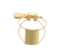 TOYANDONA Ligature pour Saxophone Alto en Fil D’Acier Solide, Pince Métallique pour Bec de Saxophone, Accessoire Compatible pour Instruments à Vent, Fixation Stable et Résonance Améliorée,