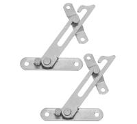 TOYANDONA Limiteur de Fenêtre Réglable en Acier Inoxydable 2 Pièces pour Fenêtres à Battant Verrou de Sécurité Silencieux et Résistant aux Intempéries Contrôle D’Ouverture et Ventilation