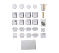 TOYANDONA loquet de réfrigérateur sécurité bébé safety door lock Verrouillage armoire verrou portail serrures à l'épreuve des bébés serrure de réfrigérateur sécurité enfant blanche
