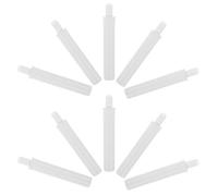 TOYANDONA Lot de 10 Amortisseurs de Porte Hydrauliques Silencieux 7X34X62-72N à Fermeture Amortie pour Couvercles de Poubelle et Armoires Mécanisme en Plastique Blanc Accessoires de