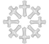 TOYANDONA Lot de 10 Ballons Croix Géants Blancs en PVC Anti-Fuite pour Baptême Communion Noël et Fêtes Religieuses - Décoration Spirituelle pour Église et Célébrations Familiales