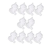 TOYANDONA Lot De 10 Boîtes à Présents En Plastique Transparent, Forme Licorne, Contenant à Bonbons, Pour Fête Prénatale Baby Shower, Emballage Présent Original
