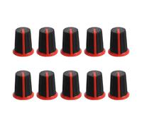 TOYANDONA Lot de 10 capuchons de boutons colorés en caoutchouc pour | Capuchon de bouton coloré de rechange, accessoire de contrôleur audio à usage général, en caoutchouc dur pour potentiomètre