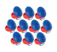 TOYANDONA Lot de 10 Castagnettes À Doigts en Bois : Instrument De Musique pour Bébé, Instrument De Percussion en Bois pour Enfants Et Adultes