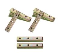 TOYANDONA Lot de 10 Connecteurs Métalliques Robustes pour Canapés Modulables, Supports de Meubles et Sommiers, Pièces de Fixation Coulissantes pour Installation de Rayonnage et Meubles