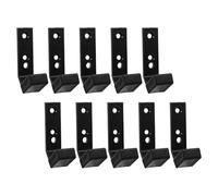 TOYANDONA Lot de 10 Crochets en J Robustes en Plastique PC pour Rack à Squats - Support de Barre D’Haltères Multifonctionnel pour Équipement de Musculation Stockage Compact pour