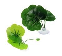 TOYANDONA Lot de 10 Hamacs Feuilles Artificielles pour Betta en Plastique Solide avec Ventouse Lit de Ponte et Repos pour Aquarium Décoration Réaliste Entretien Accessoire pour Aquarium