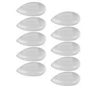 TOYANDONA Lot de 10 Houppettes en Silicone Mini Applicateurs de Maquillage Doux et Lavables Outils Cosmétiques Réutilisables pour Fond de Teint Poudre et Correcteur Idéals pour Usage à