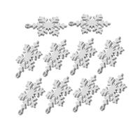 TOYANDONA Lot de 10 Médailles D'Identification pour Animaux De Compagnie Pendentif en Forme d'arbre De Noël pour Cage en Métal pour Collier Perdu en Acier Inoxydable Argenté