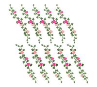 TOYANDONA Lot de 10 Mini Guirlandes de Fleurs Artificielles pour Maison de Poupée Plantes Grimpantes Miniatures Décoratives Verdure Miniature pour Dioramas et Jardins Féériques