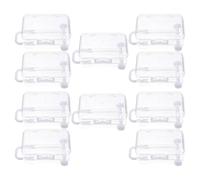 TOYANDONA Lot de 10 mini valises en plastique pour cadeaux d'invités : bonbons, maquillage, bijoux, etc. Idéal pour les anniversaires, croisières, mariages et enterrements de vie de jeune