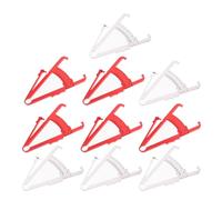 TOYANDONA Lot de 10 Pinces à Plis Cutanés Portables Rouge et Blanc Double Graduation Outil Précis de Mesure Graisse Corporelle pour Suivi Fitness et Évaluation Composition Corporelle