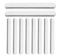 TOYANDONA Lot de 10 Plaques d'acier Lestées 15x2,5x0,6 Cm Argentées pour Fitness, Équipements De Musculation Poids, Adaptées à La Marche, Au Jogging L'entraînement Sportif