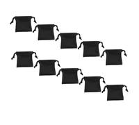 TOYANDONA Lot de 10 Pochettes De Rangement Montre Et Bijoux en Cuir PU Imperméable, Sacs Portables à Cordon, Taille 9x9 Cm, Anti-Rayures, pour Voyage Et Organisation Quotidienne