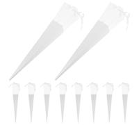 TOYANDONA Lot de 10 Sachets Individuels pour Bouquets de Roses : Sachets D'emballage pour Roses Individuelles, en Papier pour La Saint-valentin, La Fête Des Mères, Les Mariages (blancs, sans