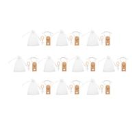 TOYANDONA Lot de 10 Set de Sets de Chapelets en Bois Massif Croix de Prière, Chapelets Catholiques pour Baptême Filles, 1 Perle par Bracelet, Sachet en Tulle Inclus, Présents Religieux