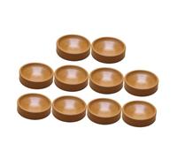 TOYANDONA Lot de 10 Tapis Antichocs pour Pieds De Piano, Coussinets Anti-dérapants en Caoutchouc Marron, Intérieur 43 Mm, Protection Sol pour Meubles à roulettes Et Pianos Droits