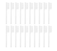 TOYANDONA Lot de 100 Brosses à Dents Manuelles à Poils Souples pour Adultes Manche Court Ergonomique Blanche Brosse à Dents de Voyage Compacte Usage Sécurisé en Milieu Carcéral