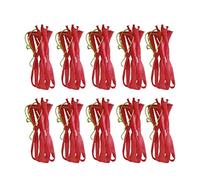TOYANDONA Lot de 100 Paquet en Maille Filet De Courses 40 Cm Rouge, Nylon Tissé Résistant Ficelle, Rangement Portable pour Fruits Et Légumes D'extérieur, Paquet à Main Pratiques Et Légers