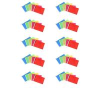 TOYANDONA Lot de 100 Petits Drapeaux à Main sur Hampe 20X28 CM Colorés Légers et Festifs pour Événements Sportifs Défilés et Célébrations Scolaires