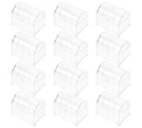 TOYANDONA Lot de 12 Boîtes à Dragées de Mariage Style Européen Transparentes Mini Coffrets pour Bonbons et Friandises pour Mariage Anniversaire et Enterrement de Vie de Jeune Fille