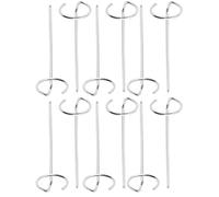 TOYANDONA Lot de 12 Brochettes en Acier Inoxydable Réutilisables, Brochettes Verticales pour Barbecue, Compatibles Four Électrique et Friteuse à Air, Ustensiles pour Grillades et Viande