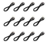 TOYANDONA Lot de 12 Câbles D'alimentation Dc 5,5 X 2,1 Mm 60 Cm pour Pédales de Guitare Électrique, Câble Professionnel Isolé Anti-bruit, Accessoires pour Pedalboard et Scène
