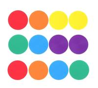 TOYANDONA Lot de 12 Marqueurs de Position Ronds en Plastique Souple 12 CM Disques Plats Multicolores pour Entraînement Sportif Football et Cours D’Éducation Physique