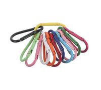 TOYANDONA Lot de 12 Mousquetons en Aluminium Colorés 4,5 Cm Ressort Petit Mousqueton d'escalade Polyvalent pour Camping, Randonnée et Accessoires de Plein Air Ensemble Pratique et Léger
