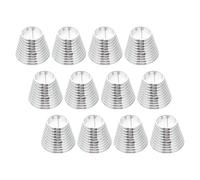 TOYANDONA Lot de 12 Pinces à Cheveux Manchette pour Queue de Cheval Accessoires en Métal Argenté Dents Légères et Confortables pour Coiffures Rapides et Tenues Sécurisées au Quotidien