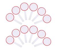 TOYANDONA Lot de 12 Tableaux Blancs Portables 10x20 Cm en Mousse Rigide, Pagaies Effaçables à Sec, Légers et Solides, Tableaux de Score à Main pour Vote, Arbitrage et Activités Sportives