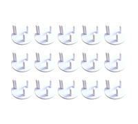 TOYANDONA Lot de 15 Cache-prises de Sécurité pour Garçon et Filles, Protection Anti-électrique Compatible Prise Britannique, Blanc, Protection Bébé pour Maison et Bureau, Couverture Prise