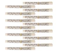 TOYANDONA Lot de 15 Rouleaux de Mezouza Juifs 7,5 Cm en Parchemin Anneau Doré, Rouleaux de Bénédiction pour Porte Hébraïque, Décoration Intérieure Juive pour Fêtes et Maison