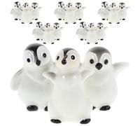 TOYANDONA Lot de 18 Figurines de Pingouins Miniatures, décoration de | Figurine décorative de pingouin, accessoire de micro-paysage pour maisons de poupées