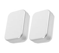 TOYANDONA Lot de 2 Boîtes à Savonnette en Aluminium 180 ML Porte-savonnette Rectangulaire Double Couche avec Couvercle Hermétique Boîte à Savonnette Portable pour Voyage et Salle de Bain