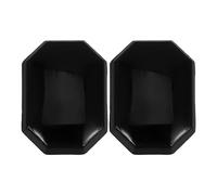 TOYANDONA Lot de 2 Boutons Noirs de Réparation pour Parapluie à Long Manche, Interrupteur Plastique Solide, Pièces de Rechange Compatibles pour Réparation de Poignée de Parapluie, Usage