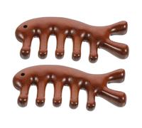 TOYANDONA Lot De 2 Brosses De Massage Pour Cheveux Peigne Guasha Brosse À Pression Méridienne Peignes En Bois De Santal Pour Cheveux De Femmes
