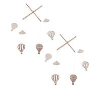 TOYANDONA Lot De 2 Carillons Éoliens En Forme De Montgolfière Pour Bébé Accessoires Photo Décorations De Ornements À Suspendre En Forme De Montgolfière Ornements De