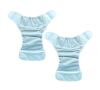 TOYANDONA Lot de 2 couches en maille pour bébé - Couches en fibre de polyester bleues - respirantes en maille pour nouveau-nés - Culottes d'apprentissage de la propreté - Sous-vêtements