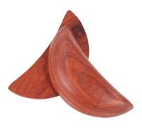 TOYANDONA Lot de 2 Coupes Sacrées Divinatoires en Bois de Santal Rouge 3,5 Pouces, Tasses Divination Tradition Taoïste, Décoration Hippie Intérieure, Outil Spirituel pour Rituels